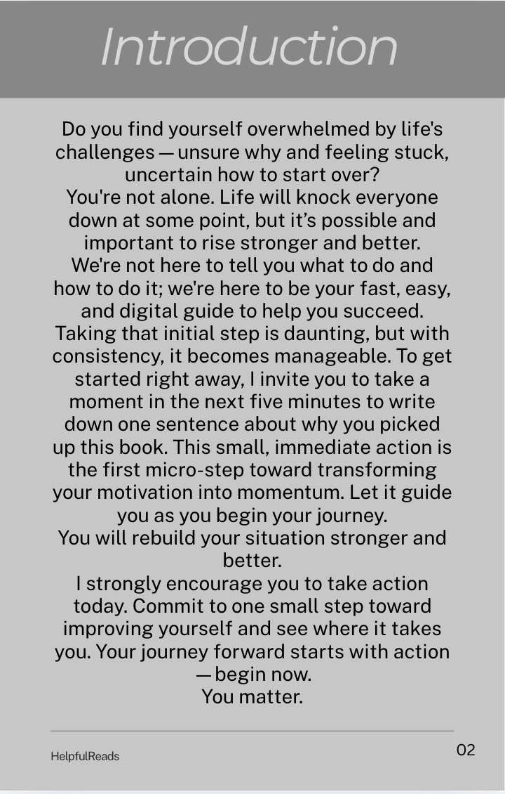 Rebuilding Yourself When Life Knocks You Down