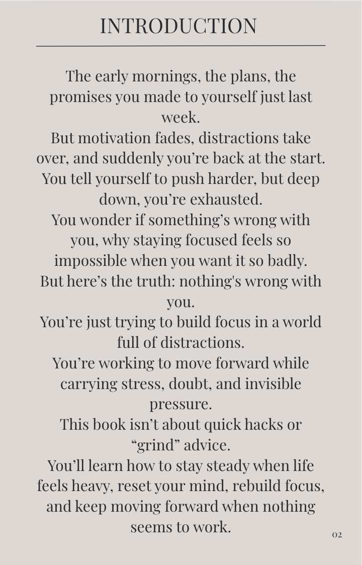Staying Focused When Nothing Works